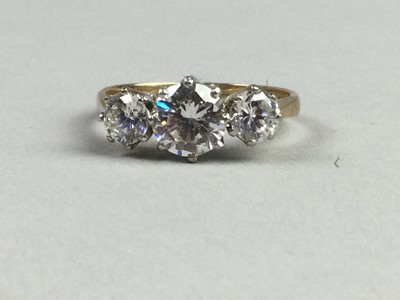 Lot 389 - SIX PASTE SET RINGS