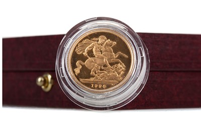 Lot 57 - AN ELIZABETH II GOLD PROOF SOVEREIGN DATED 1996
