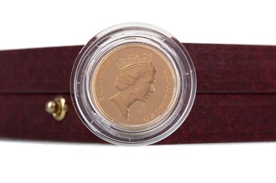 Lot 57 - AN ELIZABETH II GOLD PROOF SOVEREIGN DATED 1996