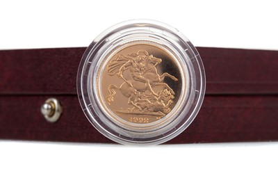 Lot 62 - AN ELIZABETH II GOLD PROOF SOVEREIGN DATED 1992