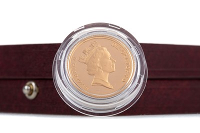 Lot 62 - AN ELIZABETH II GOLD PROOF SOVEREIGN DATED 1992