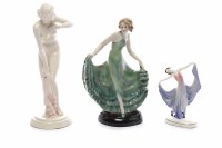 Lot 1139 - HERTWIG & CO KATZHÜTTE ART DECO FIGURE OF A...