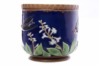 Lot 1142 - JOSEPH HOLDCROFT MAJOLICA JARDINIERE decprated...