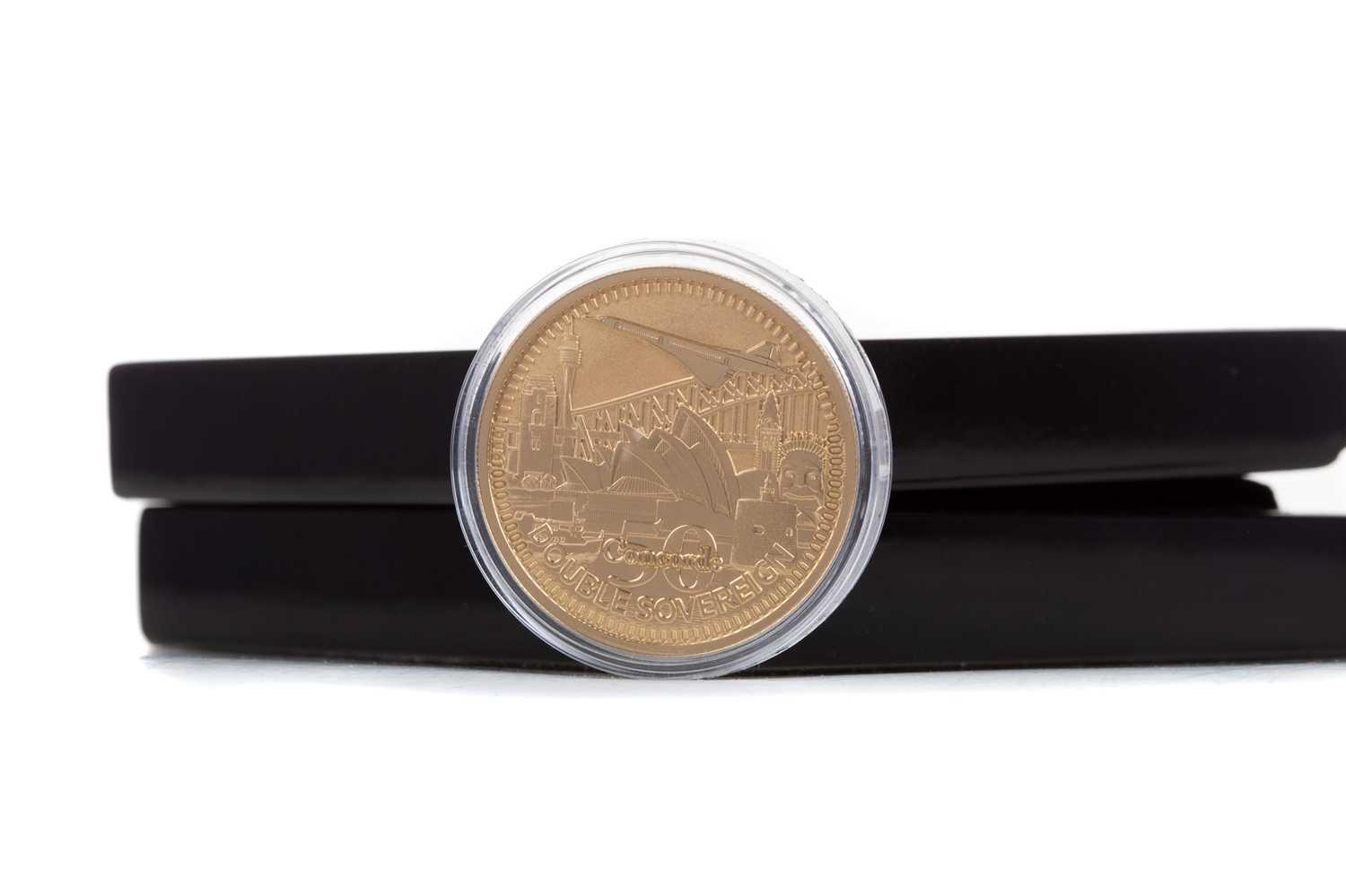 Lot 73 - THE CONCORDE 50TH ANNIVERSARY GOLD PROOF DOUBLE SOVEREIGN