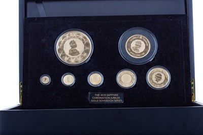 Lot 78 - THE 2018 SAPPHIRE CORONATION JUBILEE GOLD SOVEREIGN SERIES