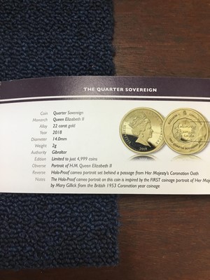 Lot 78 - THE 2018 SAPPHIRE CORONATION JUBILEE GOLD SOVEREIGN SERIES