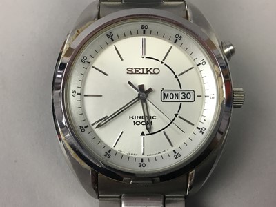 Lot 512 - A GENT'S SEIKO WRIST WATCH AND OTHER ITEMS