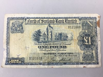 Lot 488 - A NORTH OF SCOTLAND BANK LIMITED £1 NOTE