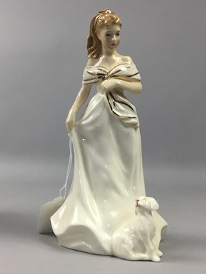 Lot 490 - A ROYAL DOULTON FIGURE OF 'MORNING WALK' AND OTHER FIGURES