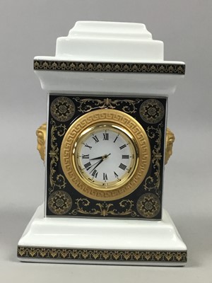 Lot 492 - A ROSENTHAL VERSACE CHIMNEY CLOCK