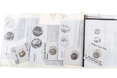 Lot 82 - A COLLECTION OF ANCIENT ROMAN SILVER COINS