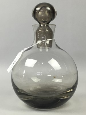 Lot 503 - A CAITHNESS GLASS DECANTER WITH SIX GLASSES