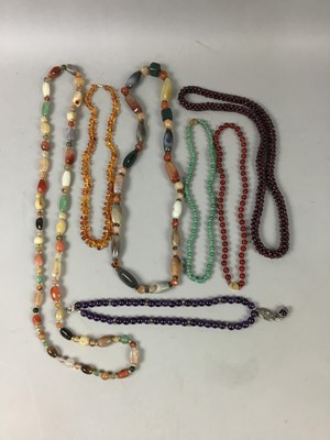 Lot 210A - A COLLECTION OF BEADED NECKLACES