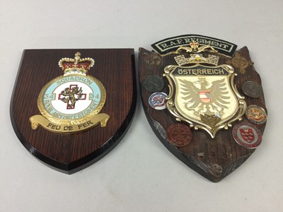 Lot 504 - A ROYAL AIR FORCE GENERAL SERVICE MEDAL AND TWO PLAQUES