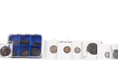 Lot 84 - A COLLECTION OF ANCIENT ROMAN AND OTHER COINS