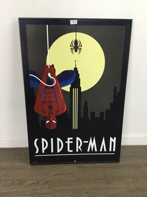 Lot 410 - SPIDERMAN AND IRONMAN FRAMED PRINTS