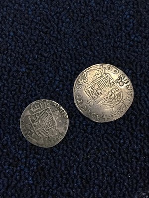 Lot 85 - TWO PHILIP II OF SPAIN SILVER COINS