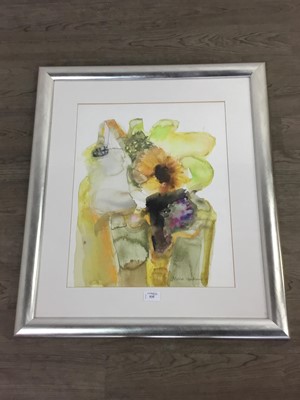 Lot 535 - STILL LIFE, A WATERCOLOUR BY MOIRA MAITLAND - NIL VALUE