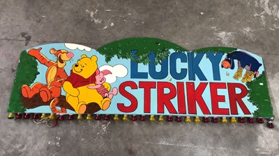 Lot 1045A - A LARGE 'LUCKY STRIKER' FAIRGROUND SIGN