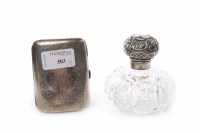 Lot 503 - LATE VICTORIAN SILVER LIDDED TOILETTE BOTTLE...