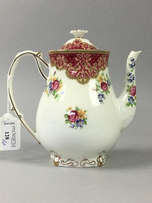 Lot 128 - A PARAGON FLORAL DECORATED COFFEE SERVICE AND OTHER TEA WARE