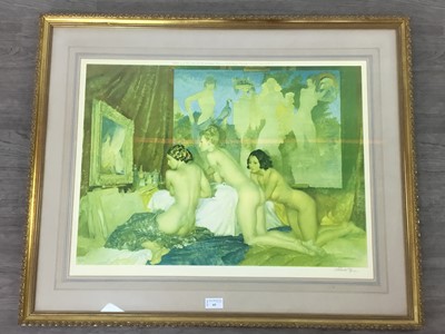 Lot 65 - MODELS FOR GODDESSES, A SIGNED PRINT BY SIR WILLIAM RUSSELL FLINT