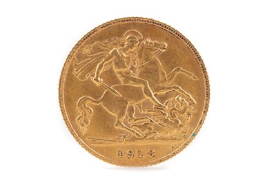 Lot 93 - A GEORGE V HALF SOVEREIGN DATED 1913