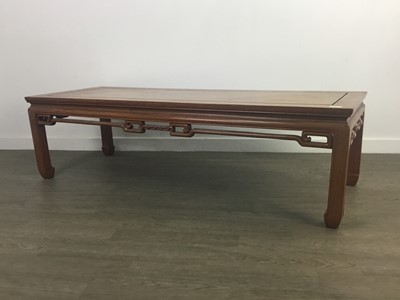 Lot 238 - A CHINESE HARDWOOD COFFEE TABLE