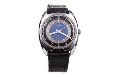 Lot 896 - A GENTLEMAN'S TIMEX CHROME PLATED AUTOMATIC WRIST WATCH
