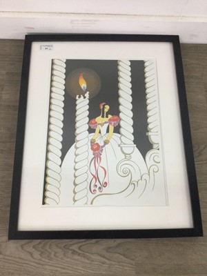 Lot 93 - A LOT OF FOUR FRAMED PRINTS AFTER ERTÉ