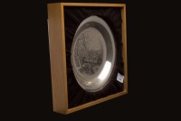 Lot 524 - TWO STERLING SILVER PLATES DESIGNED BY JAMES...