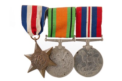 Lot 3 - A WWII SERVICE MEDAL TRIO