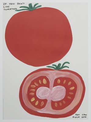 Lot 225 - IF YOU DON'T LIKE TOMATOES, A LITHOGRAPH BY DAVID SHRIGLEY