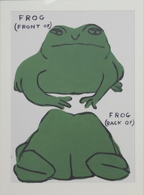 Lot 237 - FROG (FRONT OF), FROG (BACK OF), A LITHOGRAPH BY DAVID SHRIGLEY