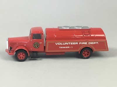 Lot 19 - A LOT OF TWO CORGI FIRE ENGINE MODELS AND ANOTHER