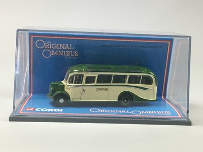 Lot 26 - A LOT OF THIRTY-ONE DIE-CAST MODEL BUSES AND TRAMS