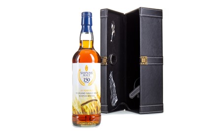 Lot 35 - 30 YEAR OLD HIGHLAND SINGLE MALT FOR SIMPSON'S 150TH ANNERSARY
