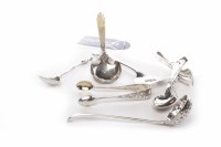Lot 533 - SMALL LOT OF SILVER CUTLERY including pair of...