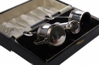 Lot 536 - GEORGE VI SILVER CRUET SET comprising a...