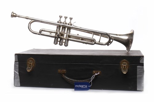 Lot 1004 - R. J. JACKSON SILVER PLATED TRUMPET the bell...