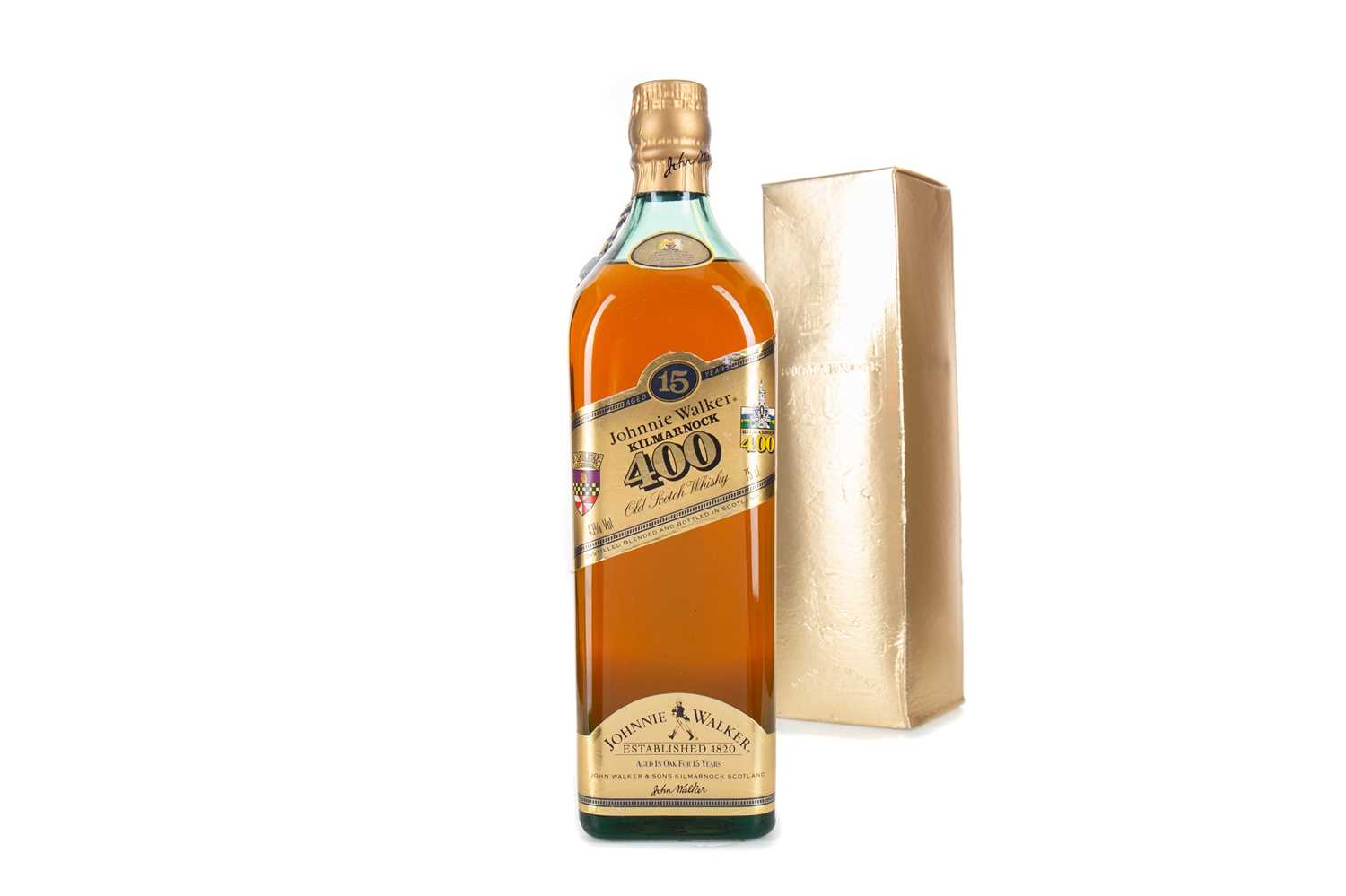 Lot 41 - JOHNNIE WALKER 15 YEAR OLD KILMARNOCK 400 75CL