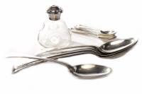 Lot 540 - GROUP OF MIXED SILVER CUTLERY comprising two...