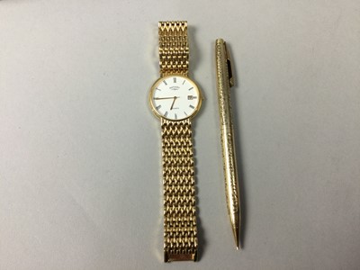 Lot 2 - A LADY'S NINE CARAT GOLD BRACELET WATCH BY ACCURIST