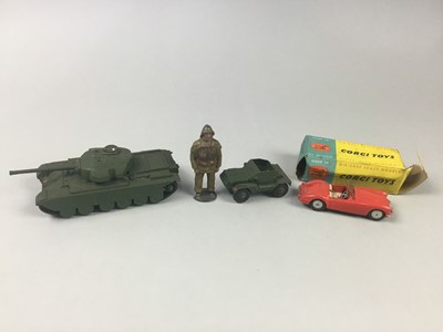 Lot 82 - A BURAGO MERCEDES BENZ SSK (1928) AND OTHER TOYS