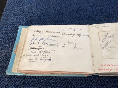 Lot 1500 - 1935 RANGERS F.C. SIGNATURES AND TWO PROGRAMMES