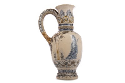 Lot 325 - A 'MEDIEVAL' STONEWARE POTTERY JUG BY ROBERT WALLACE MARTIN
