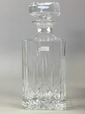 Lot 111 - A ROYAL DOULTON CRYSTAL DECANTER AND TUMBLER SET