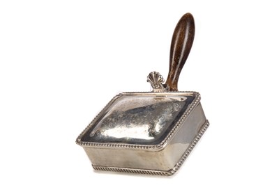 Lot 111 - AN ELIZABETH II SILVER SILENT BUTLER