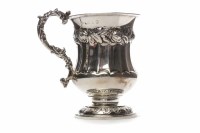 Lot 550 - ATTRACTIVE MID-VICTORIAN SILVER CHRISTENING...
