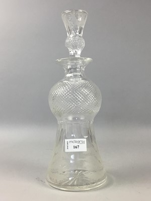 Lot 167 - AN EDINBURGH CRYSTAL THISTLE DECANTER